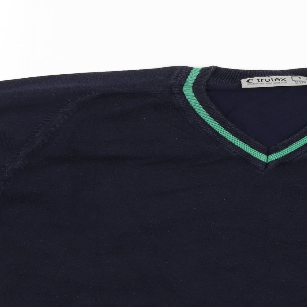 Truex Mens Blue   Pullover Jumper Size S