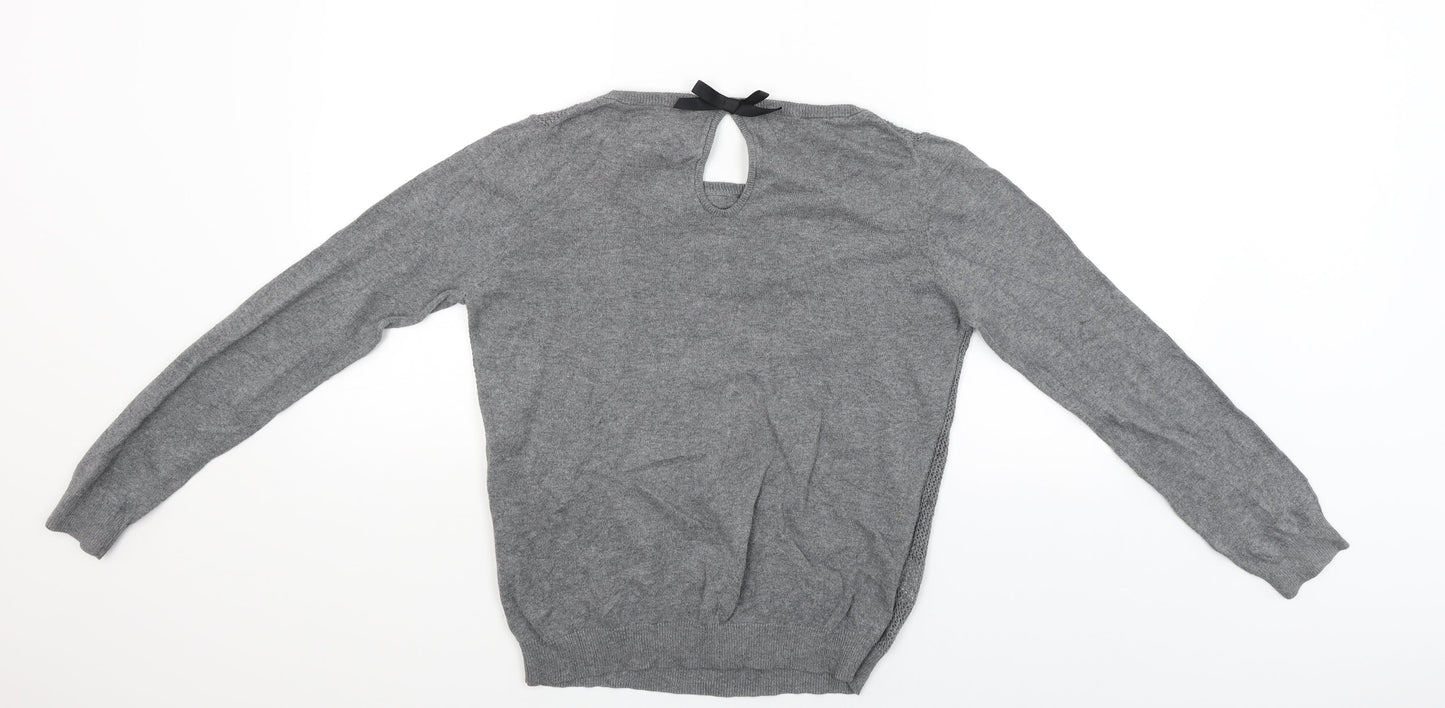 Mango Womens Grey   Pullover Jumper Size M