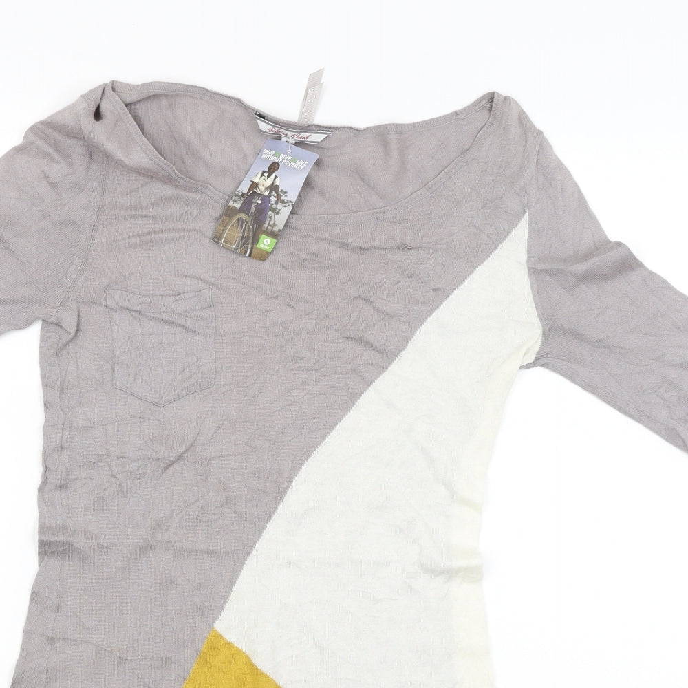 Silvian Heach Womens Grey   Pullover Jumper Size M