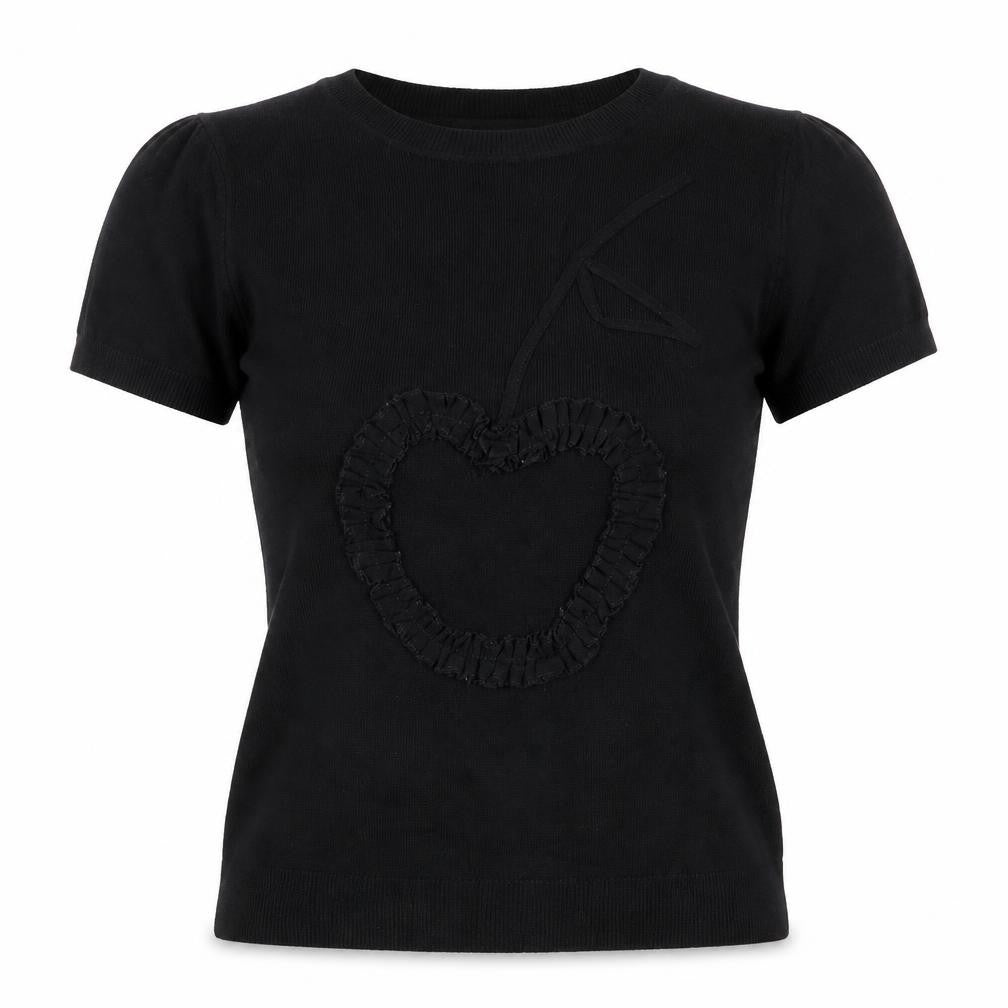 Monton Womens Black   Basic Blouse Size S