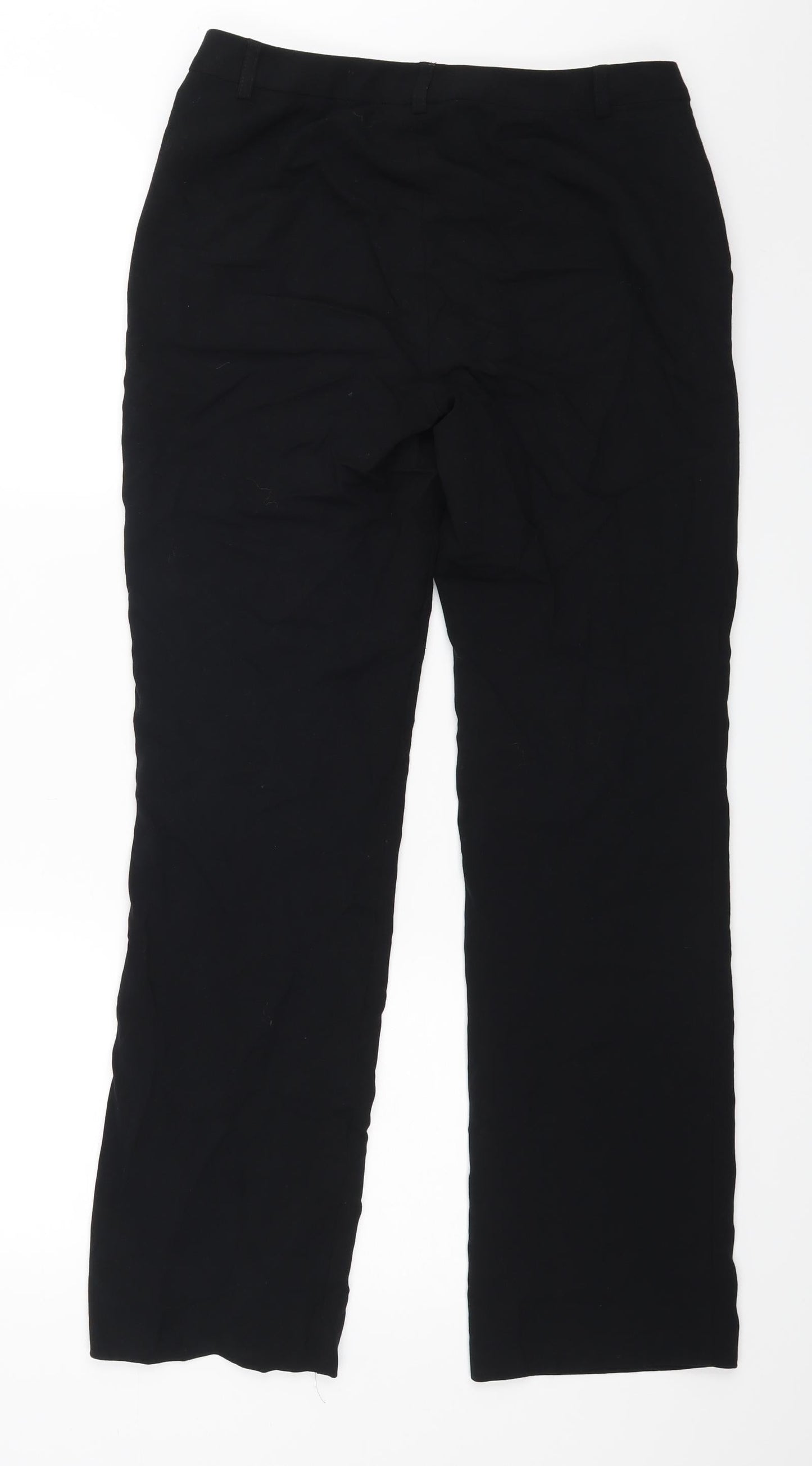 m&s Womens Black   Dress Pants Trousers Size 8 L30 in