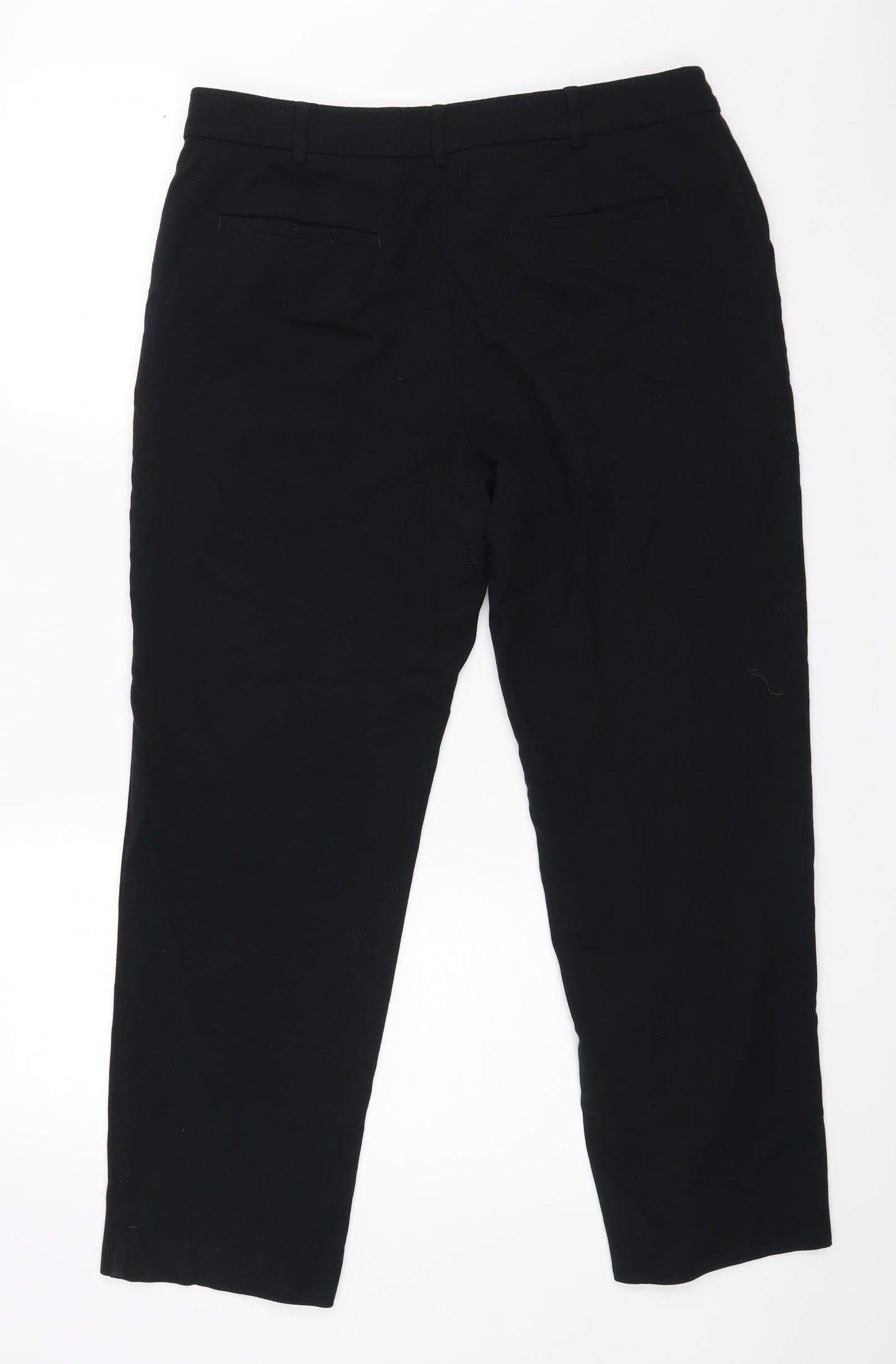 m&s Womens Black   Dress Pants Trousers Size 14 L25 in