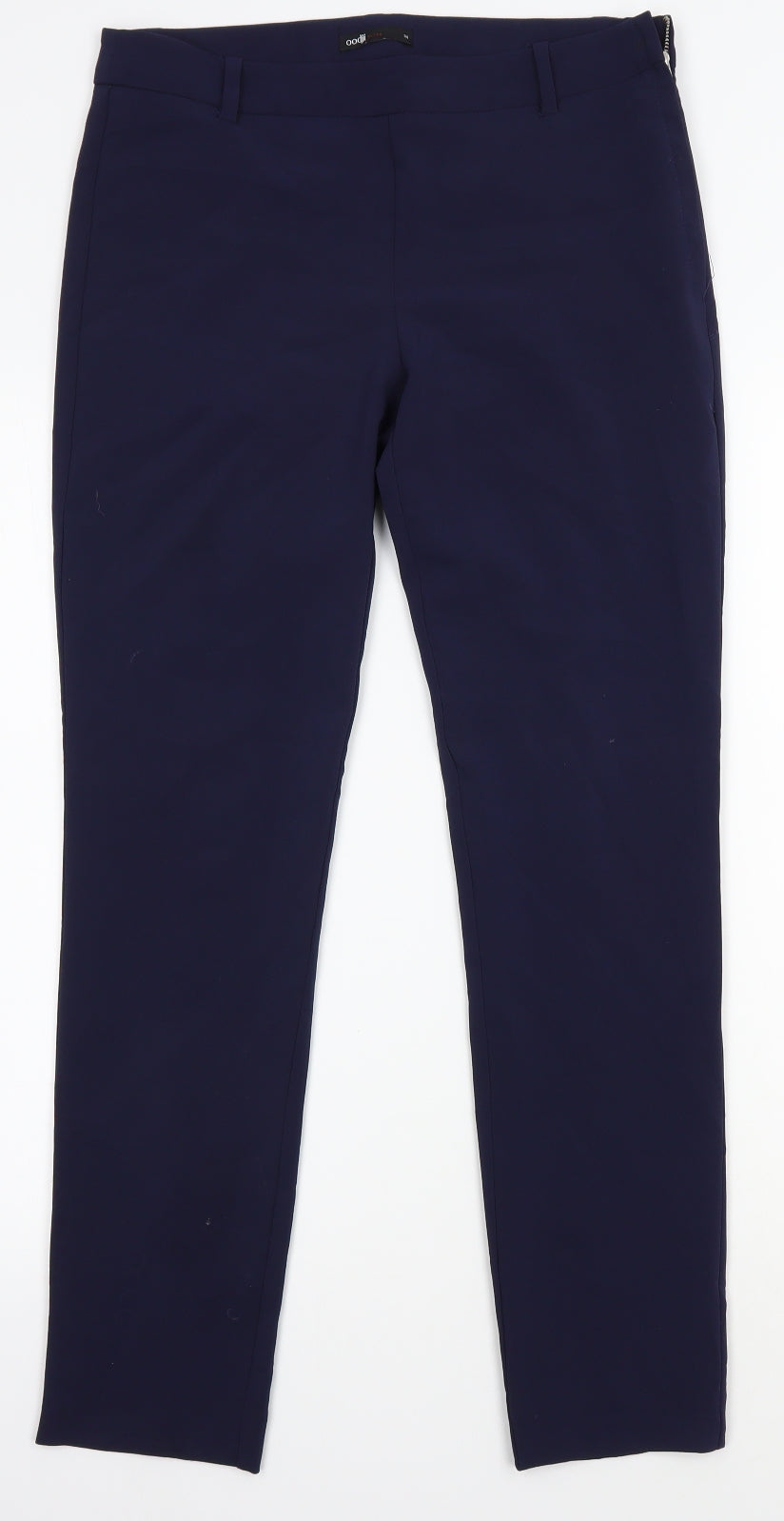 oodji Womens Blue   Trousers  Size 10 L26 in