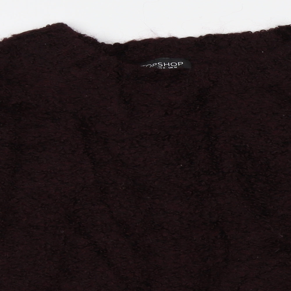 Topshop Womens Red   Pullover Jumper Size 12