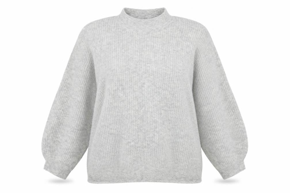 Acrylic Womens Grey   Pullover Jumper Size 20