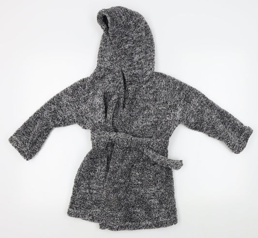 Matalan Girls Grey    Robe Size 6 Years
