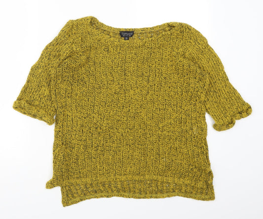 Topshop Womens Yellow   Pullover Jumper Size 8