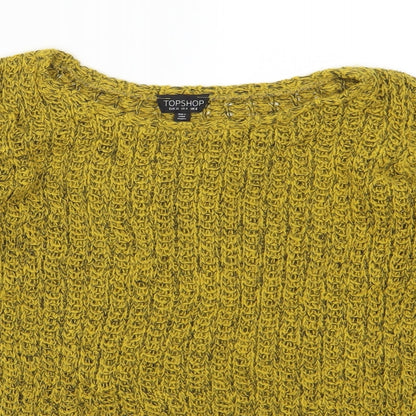 Topshop Womens Yellow   Pullover Jumper Size 8