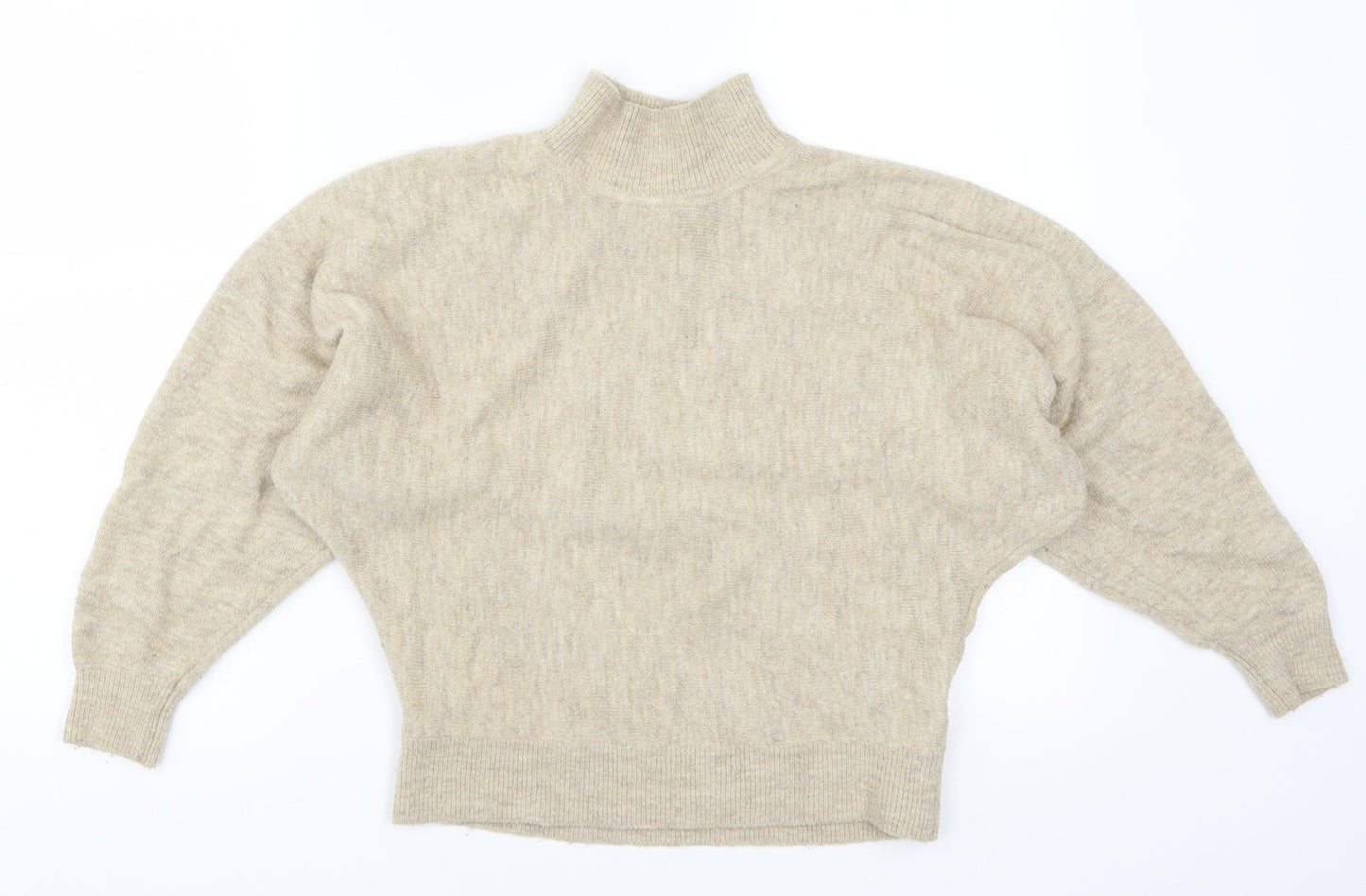 H&M Womens Beige  Knit Pullover Jumper Size XS