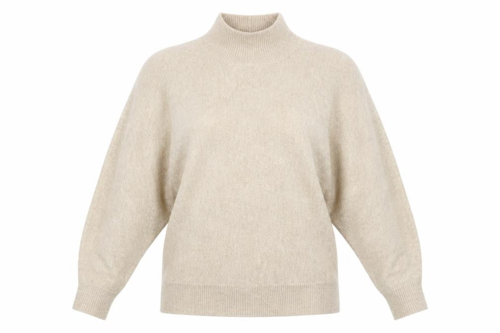H&M Womens Beige  Knit Pullover Jumper Size XS