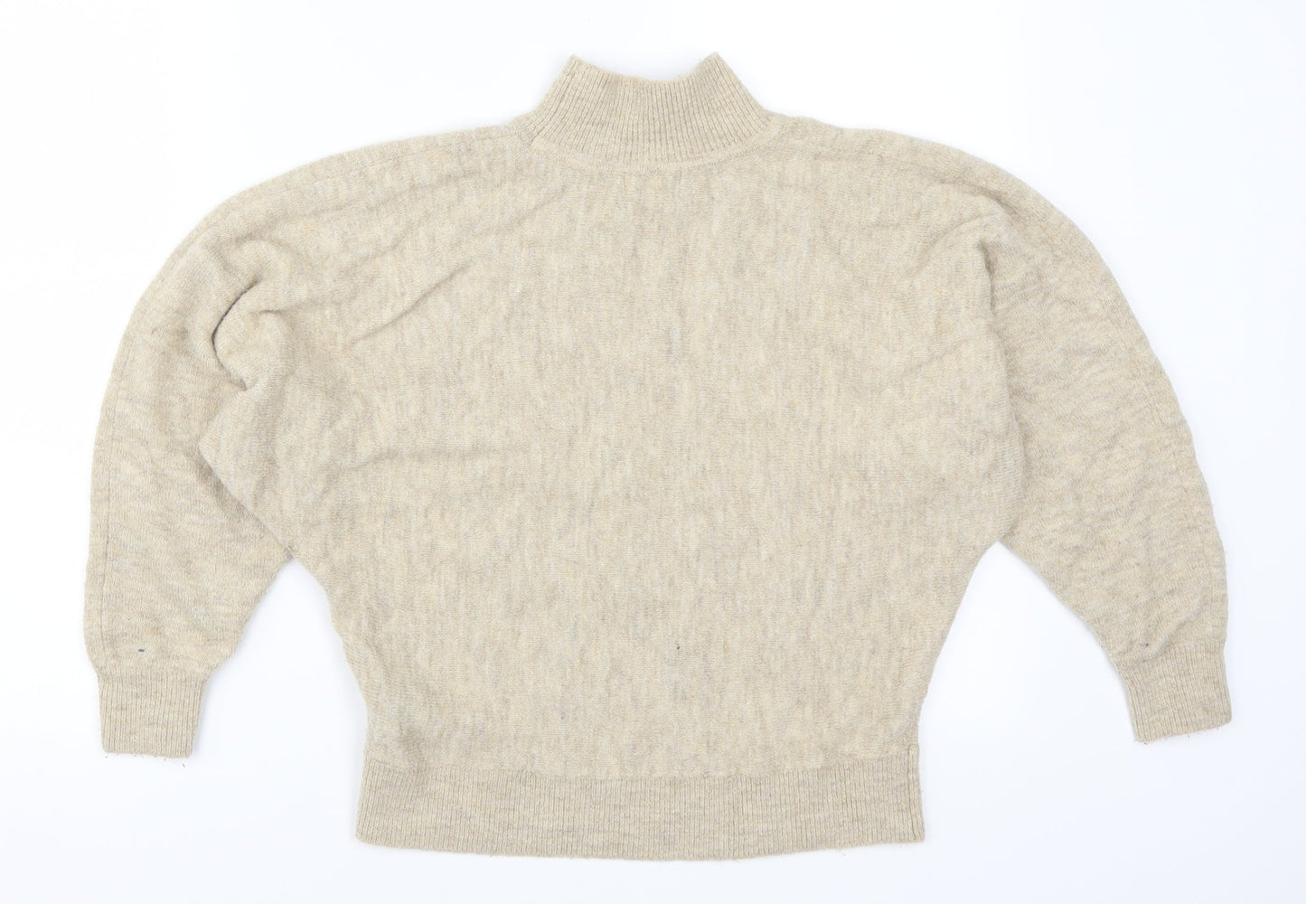 H&M Womens Beige  Knit Pullover Jumper Size XS