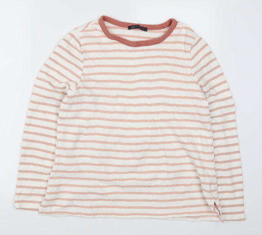 Marks and Spencer Womens Pink Striped  Pullover Jumper Size 12