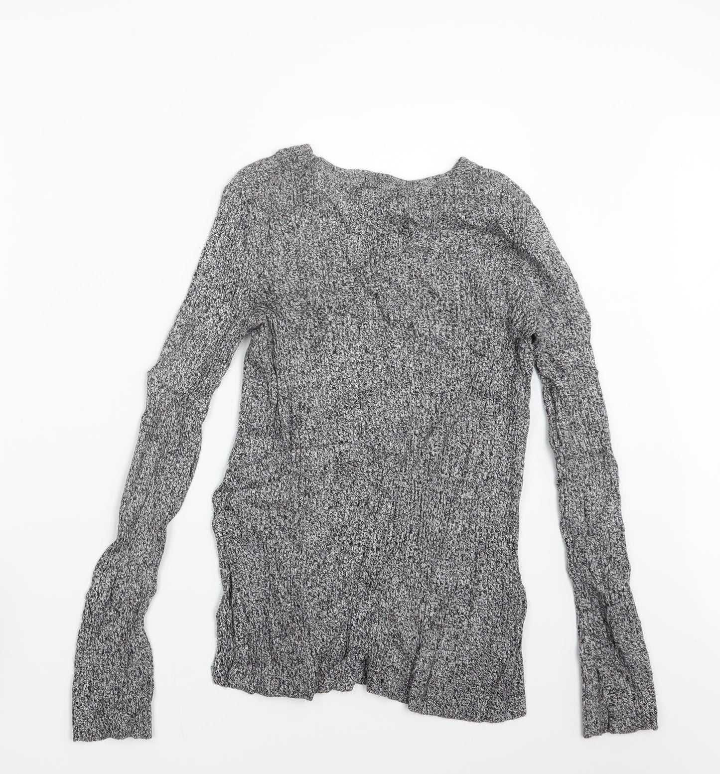 H&M Womens Grey  Knit Pullover Jumper Size XS