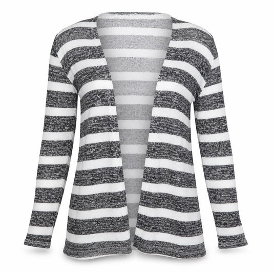 Divided by H&M Womens Black Striped  Cardigan Jumper Size XS