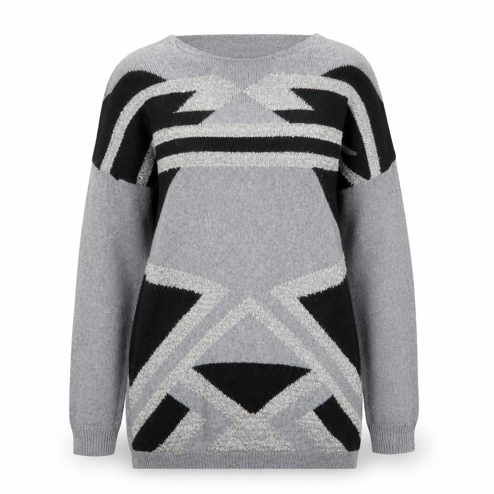 Preworn Womens Grey  Knit Pullover Jumper Size 12