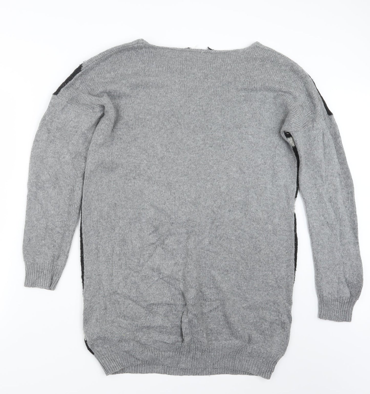 Preworn Womens Grey  Knit Pullover Jumper Size 12