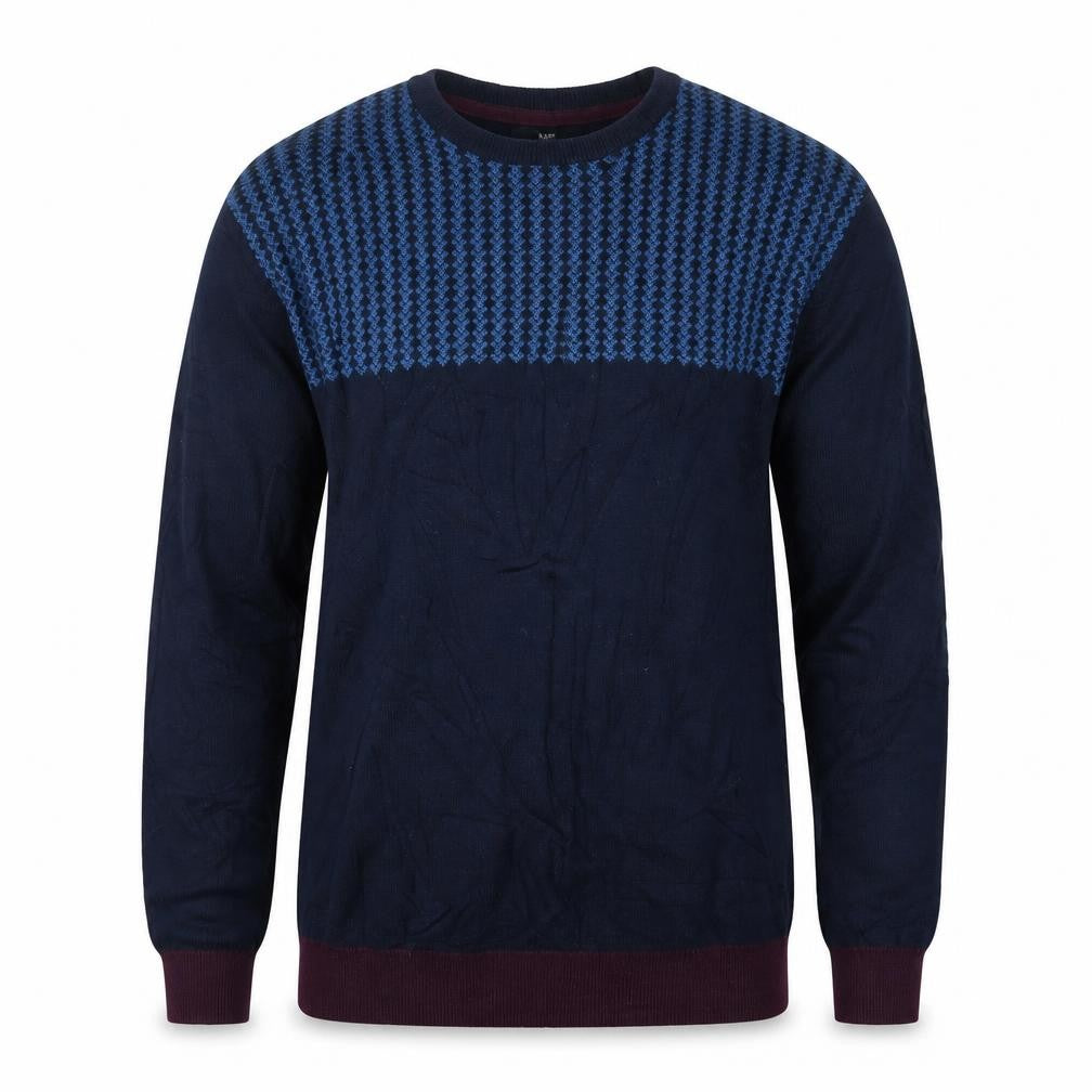 Easy Mens Blue  Knit Pullover Jumper Size M