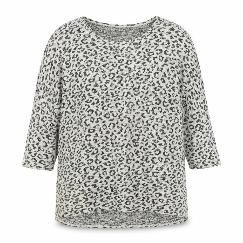 Divided by H&M Womens Black Animal Print  Pullover Jumper Size M
