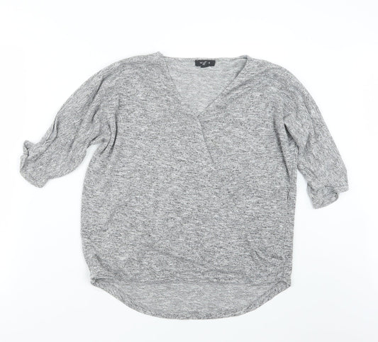 New Look Womens Grey   Pullover Jumper Size S