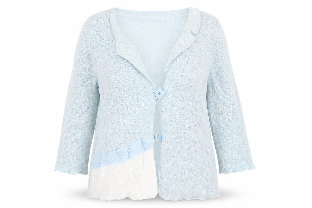 Orla Womens Blue  Knit Cardigan Jumper Size M