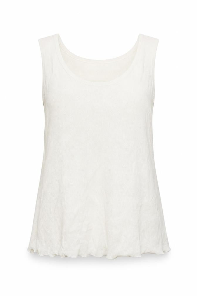 Orla Womens White  Knit Basic Tank Size M