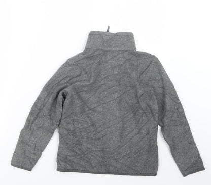 Back view of Amazon Essentials boys’ grey jacket, size 6-7, years