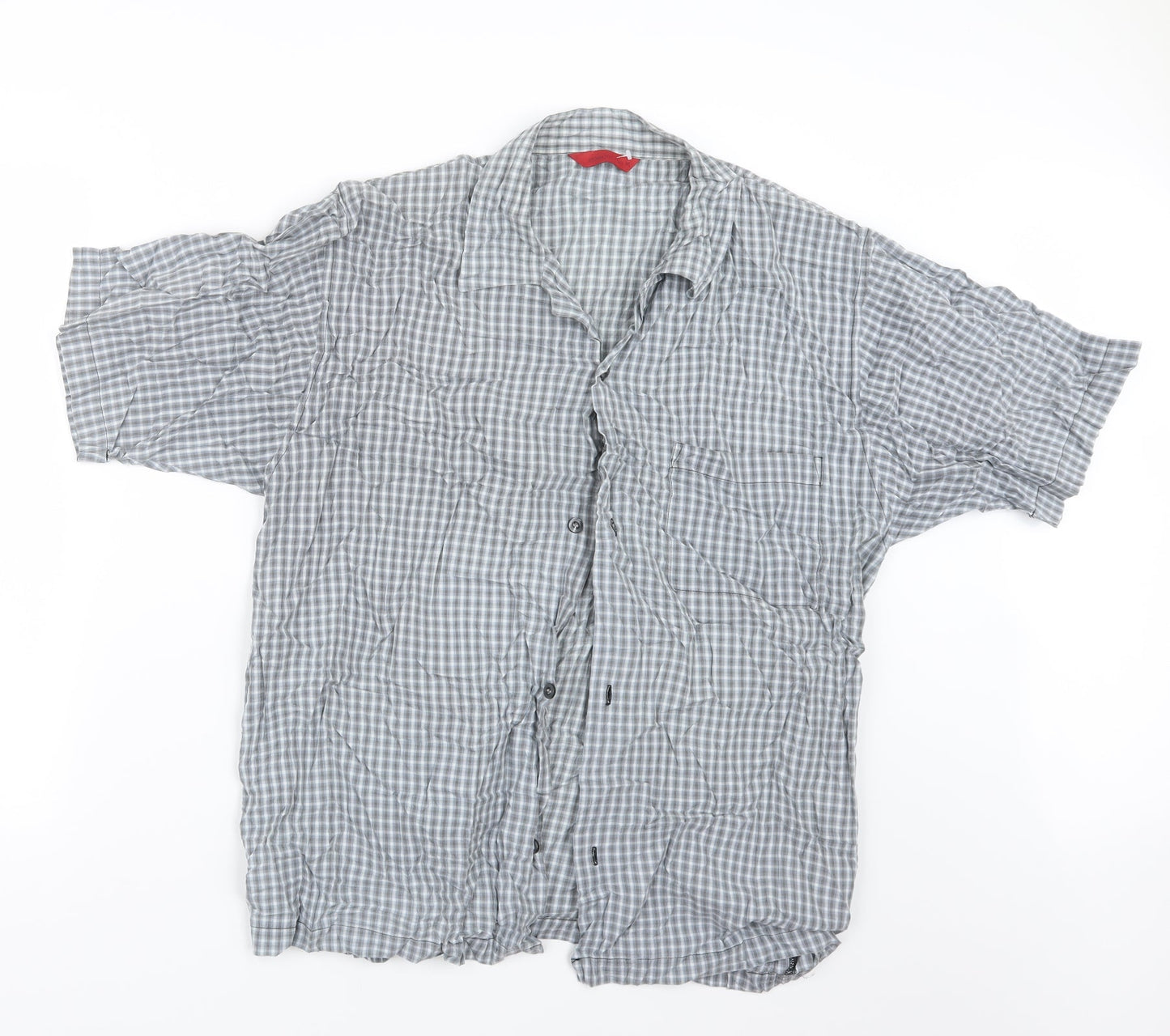 Preworn Mens Grey Camouflage   Button-Up Size M