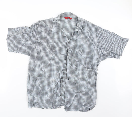 Preworn Mens Grey Camouflage   Button-Up Size M