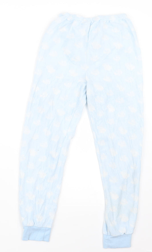 Young Dimension Girls Blue Geometric  Capri Pyjama Pants Size 9-10 Years