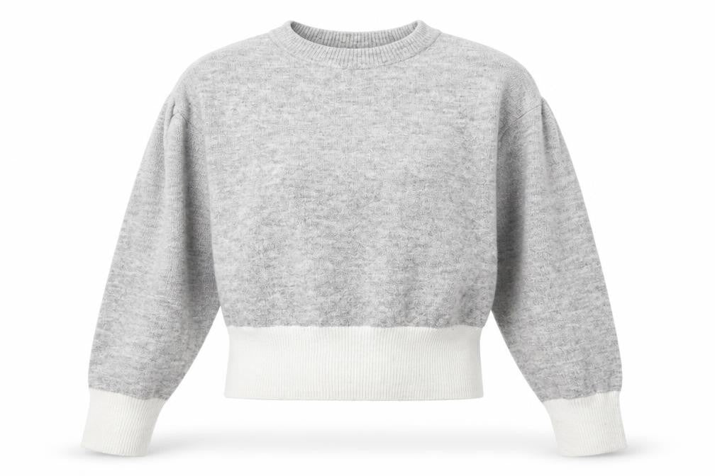 H&M Womens Grey  Knit Pullover Jumper Size XS  - Cropped