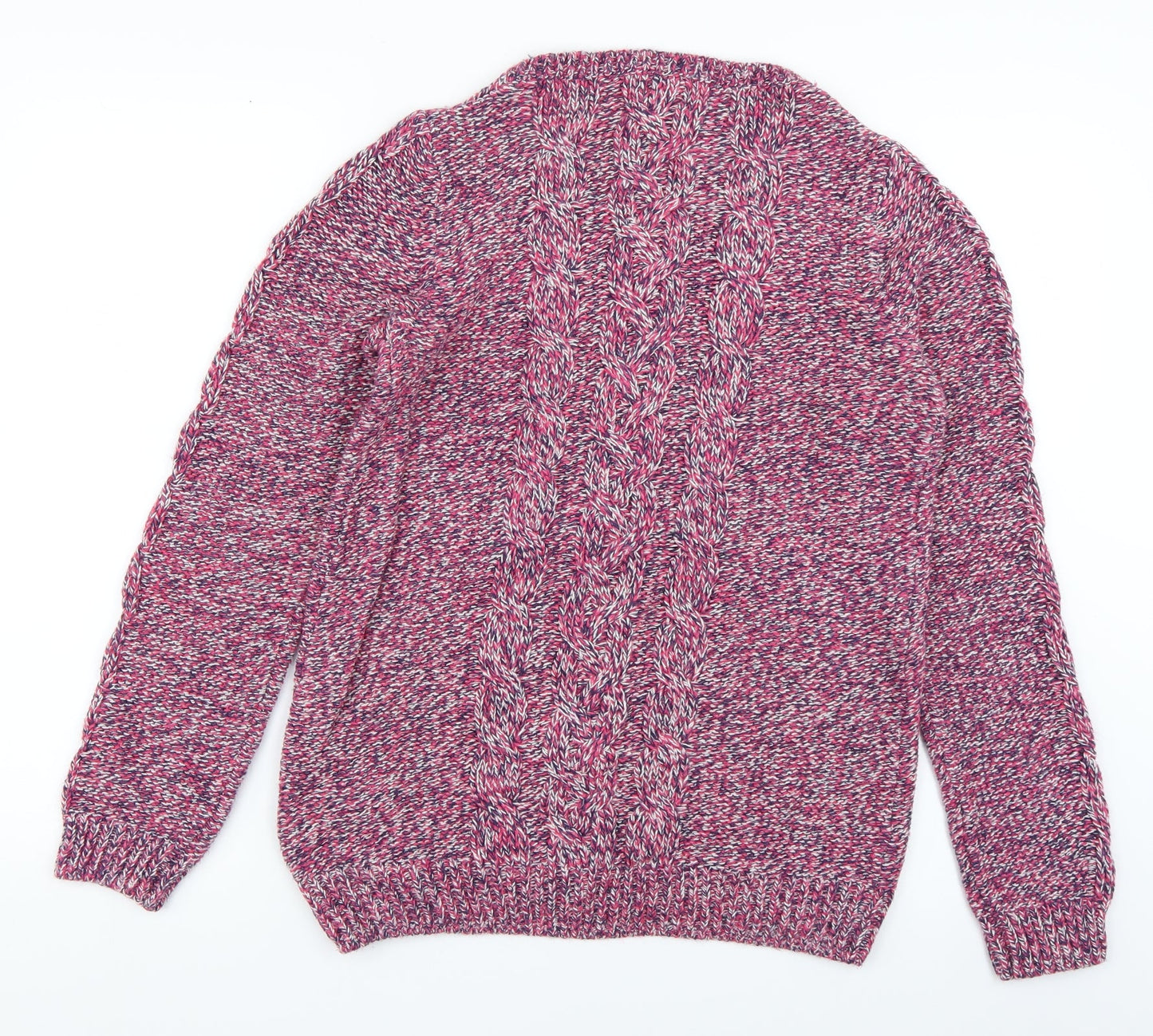 F&F Womens Pink  Knit Pullover Jumper Size 8