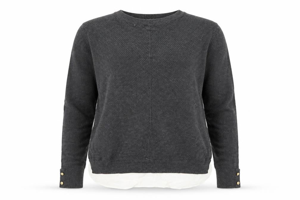 Dorothy Perkins Womens Grey  Knit Pullover Jumper Size 8