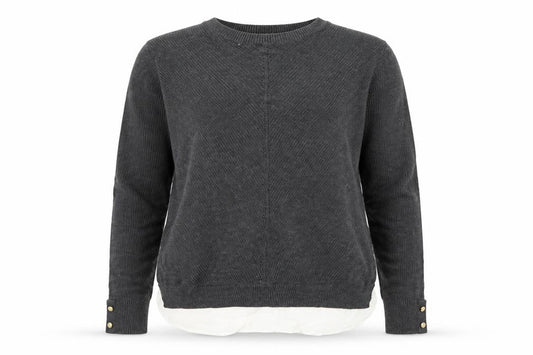 Dorothy Perkins Womens Grey  Knit Pullover Jumper Size 8