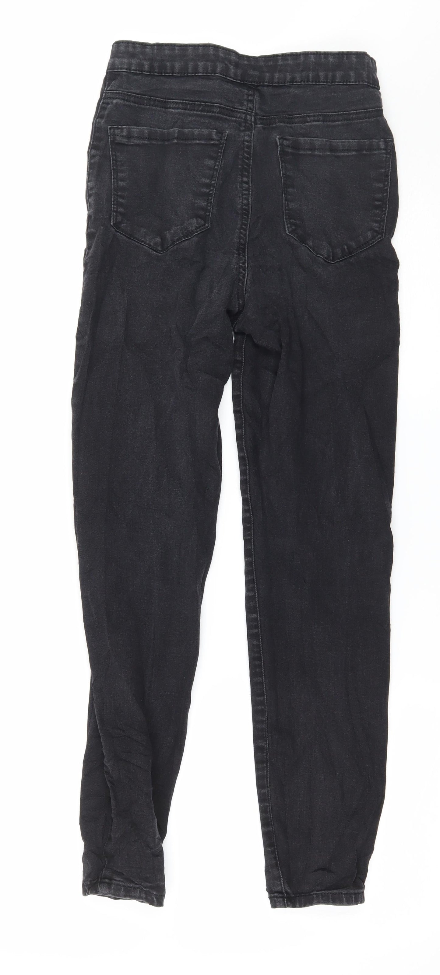 Denim & Co. Womens Black  Denim Skinny Jeans Size 6 L27 in