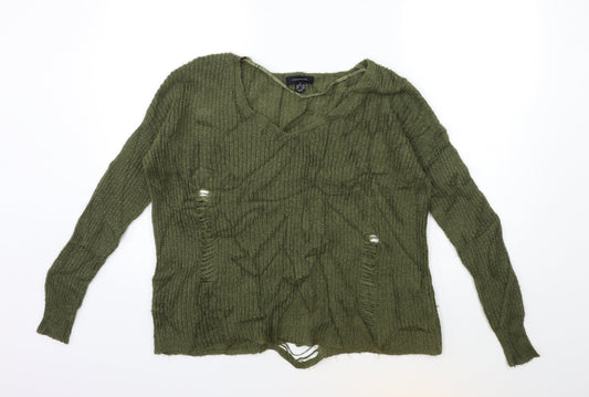 Atmosphere Womens Green  Knit Pullover Jumper Size 6