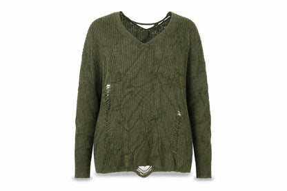 Front view of Atmosphere women’s green knit jumper, size UK 6