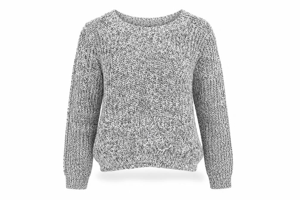 H&M Womens White  Knit Pullover Jumper Size S