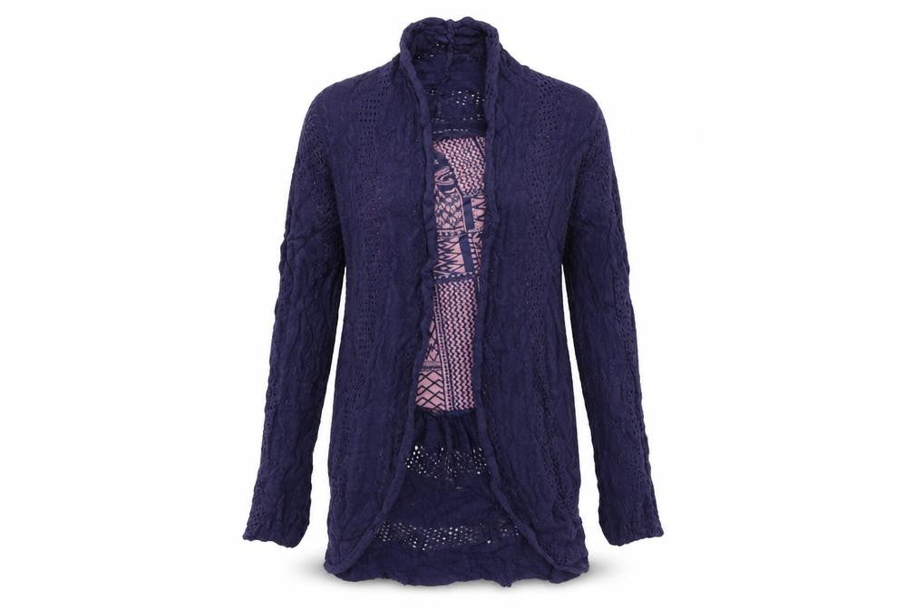 Oasis Womens Blue  Knit Cardigan Jumper Size S