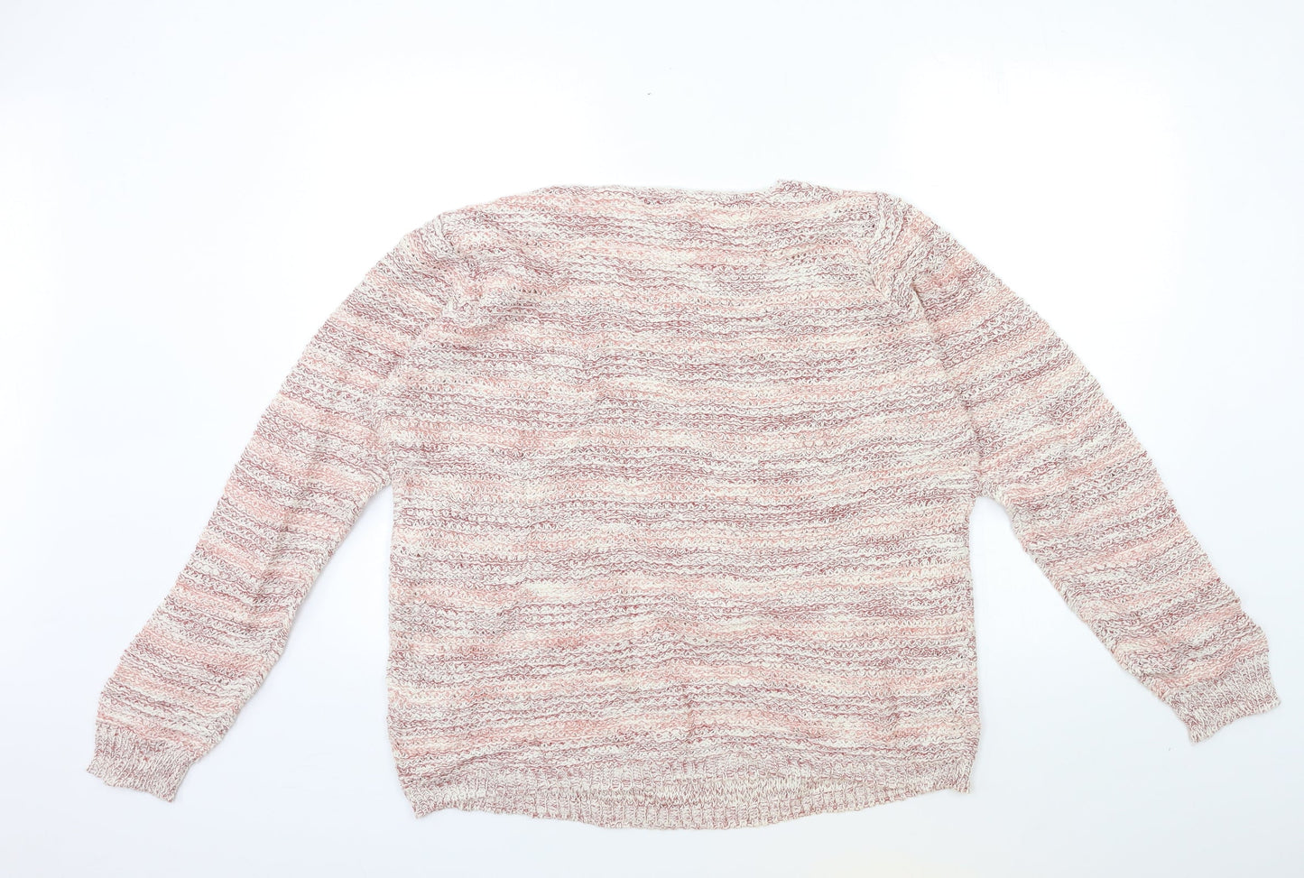 Papaya Womens Pink  Knit Pullover Jumper Size M