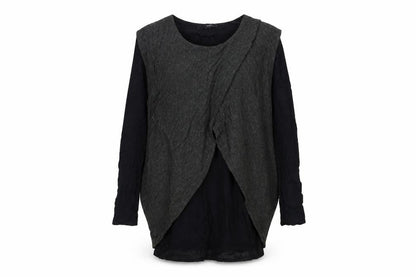 Klass Womens Grey  Knit Pullover Jumper Size S