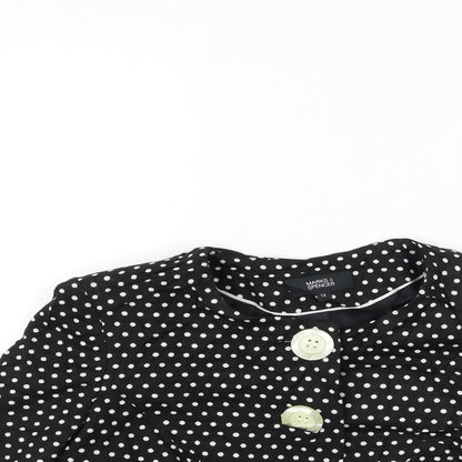 Marks & Spencer Womens Black Polka Dot  Jacket  Size 12