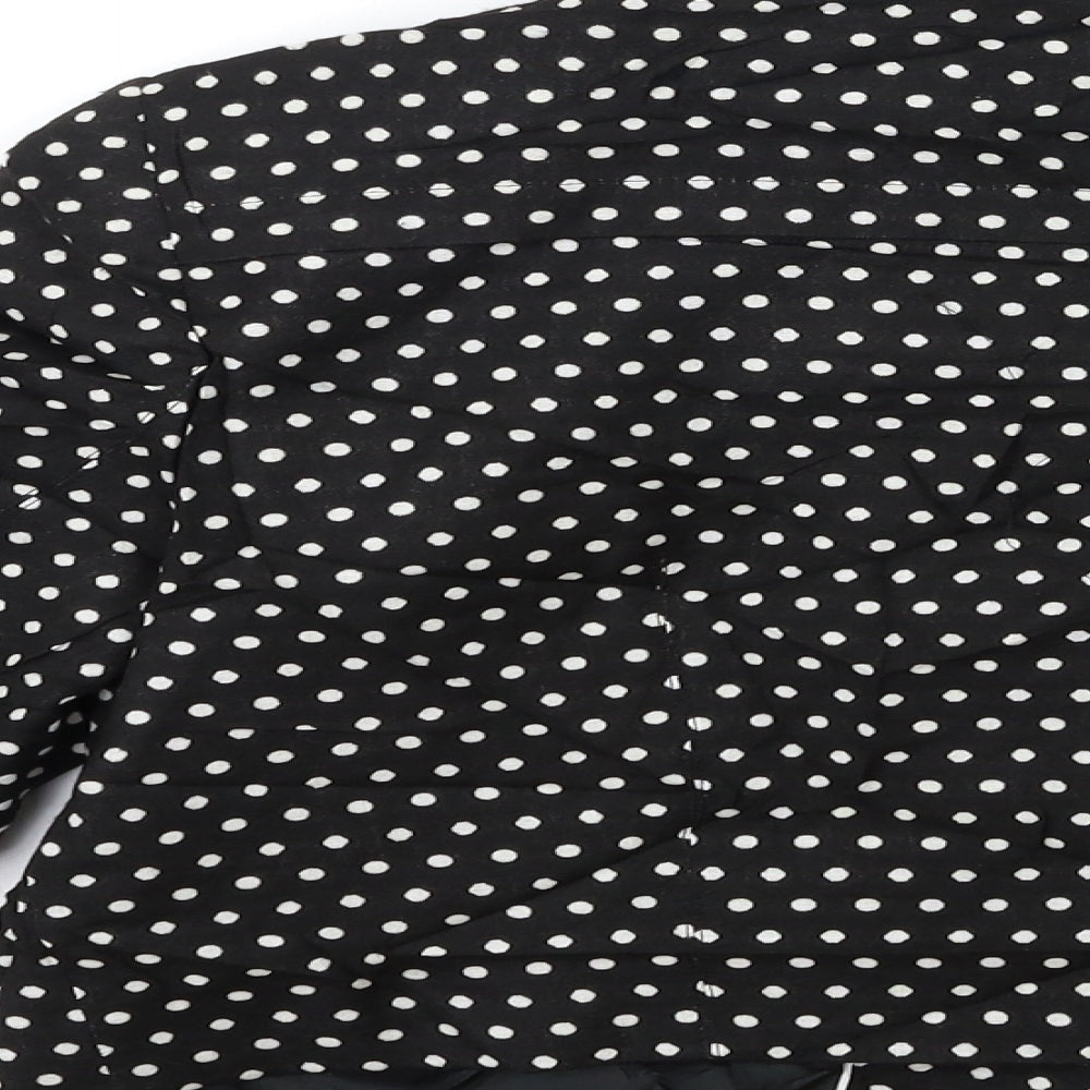 Marks and Spencer Womens Black Polka Dot  Jacket  Size 12