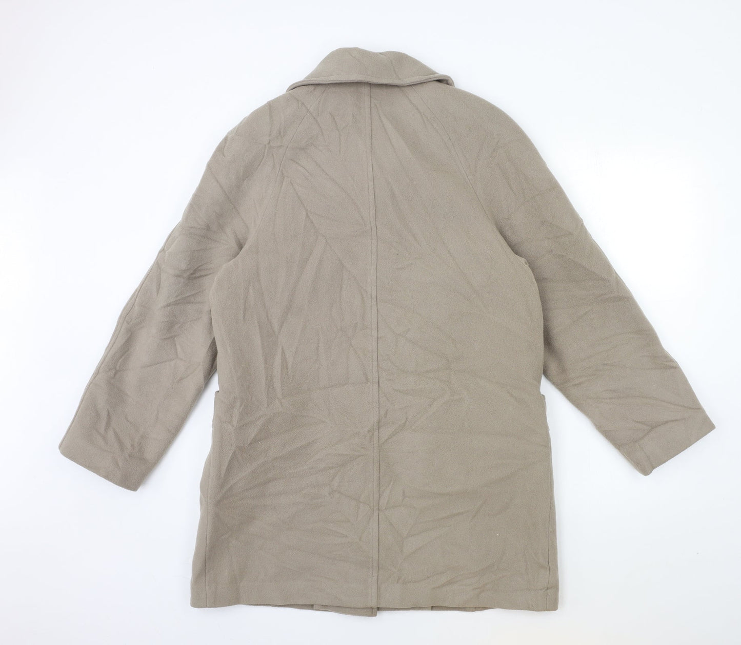 Preworn Womens Grey   Overcoat Coat Size 10