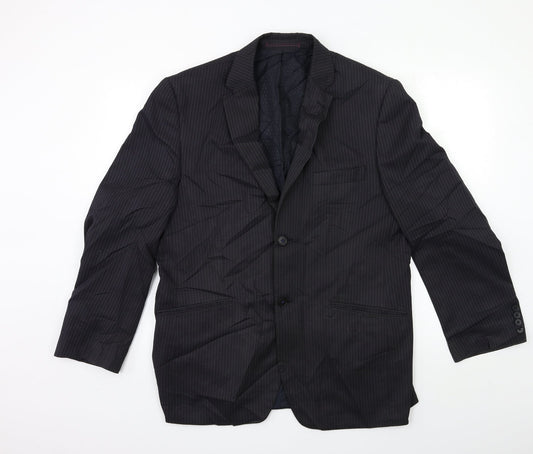 NEXT Mens Blue Striped  Jacket Suit Jacket Size 42