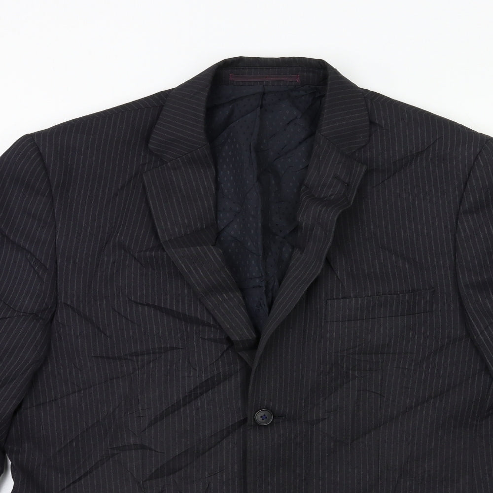 NEXT Mens Blue Striped  Jacket Suit Jacket Size 42