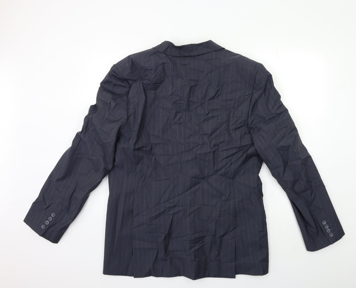 French Connection Mens Grey Striped  Jacket Suit Jacket Size 42