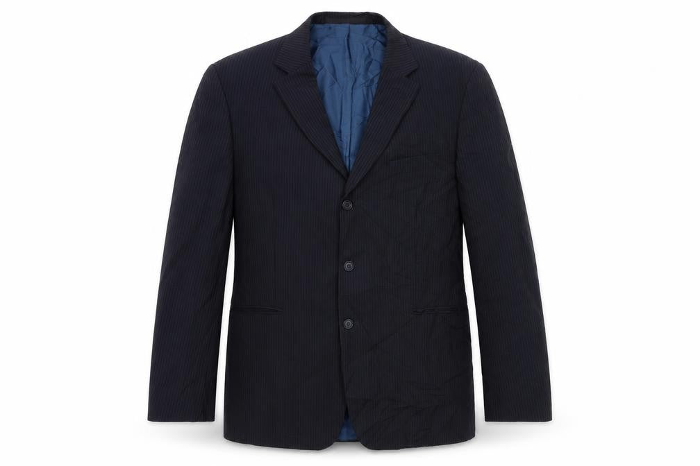 Marks & Spencer Mens Blue Striped  Jacket Suit Jacket Size 44