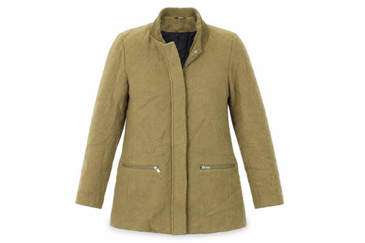 H&M Womens Beige   Overcoat Coat Size 12