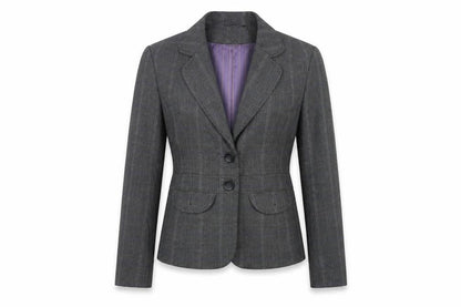 Next Womens Grey Striped  Jacket Blazer Size 12