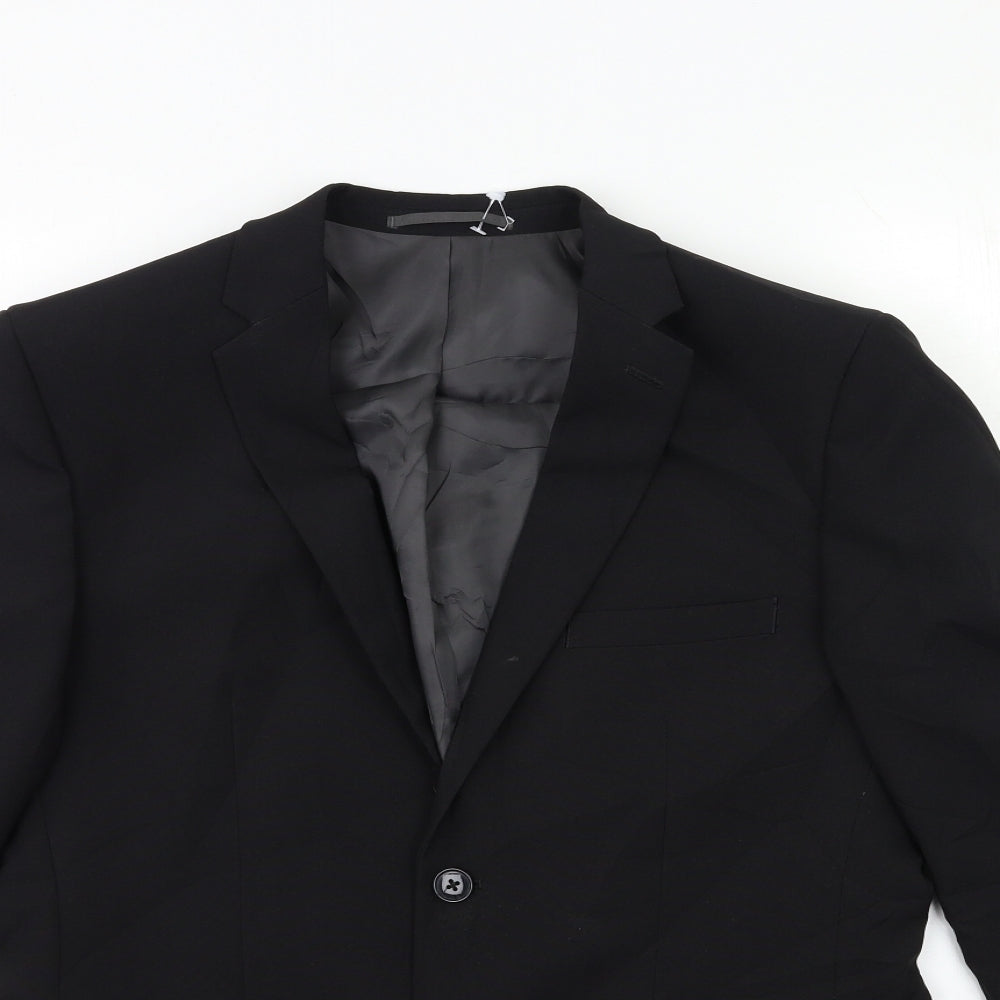 Taylor & Wright Mens Black   Jacket Suit Jacket Size 38